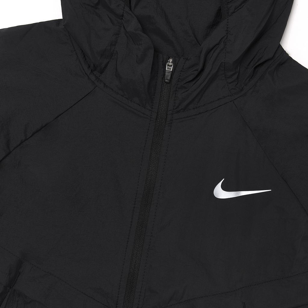 Nike Solid Color Hooded Long Sleeve Zip Jacket Men Jackets Black HV4549010