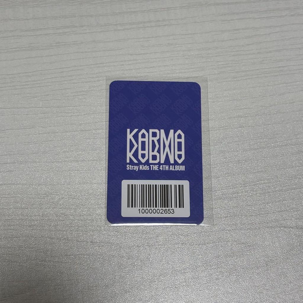 [USED] StrayKids KARMA FANS Resurrection Pre-Ris Reno Trading Card