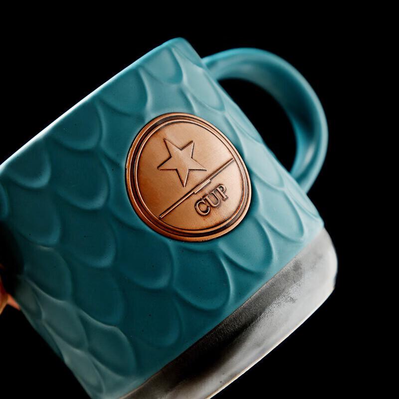 Tea Xun Ceramic Mug Set with Lid and Spoon