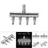 Flow Control Stainless Steel Aquarium Air Valve 8mm Turn to 4mm 2 Way Air Flow Valve Multi Port 6 Way Gang Valve Air Pumps