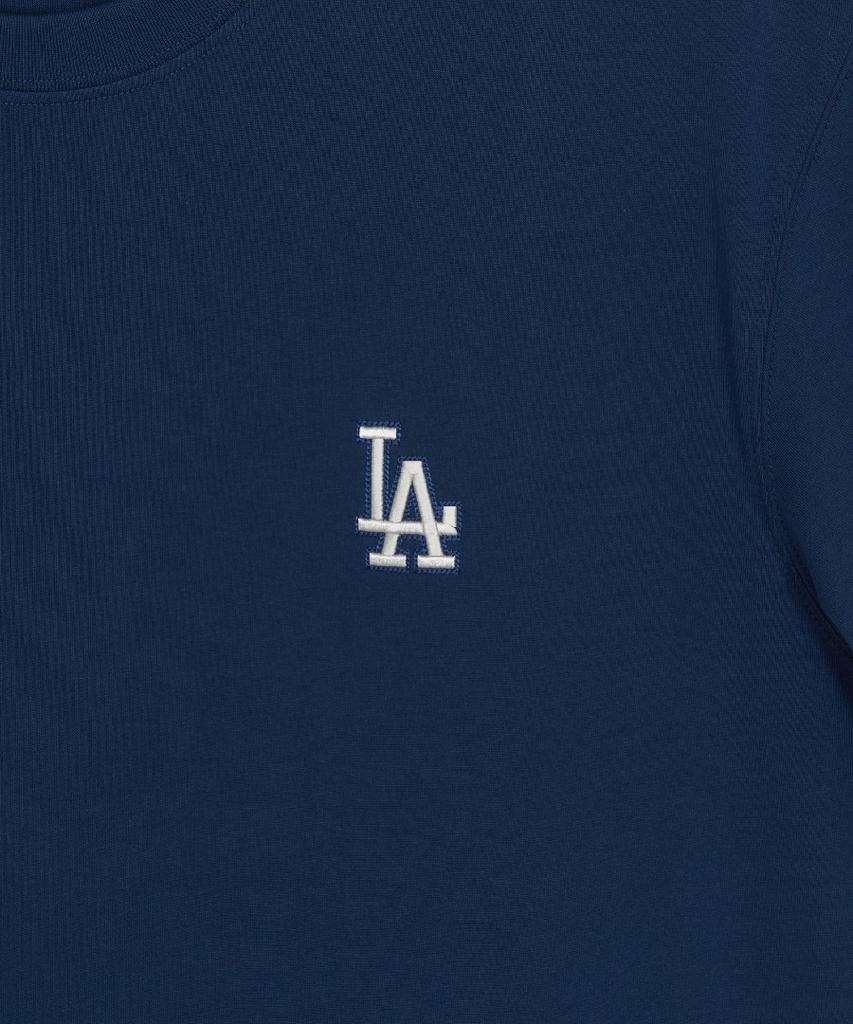 Emelbi Basic Lace Mega Logo Oversized Short Sleeve T-Shirt La (D.Navy)