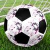 Soccer Ball Colorful Machine Stitched PVC Size 5 Team Training Competition Ready Durable High-Bounce Cool Sports Gift