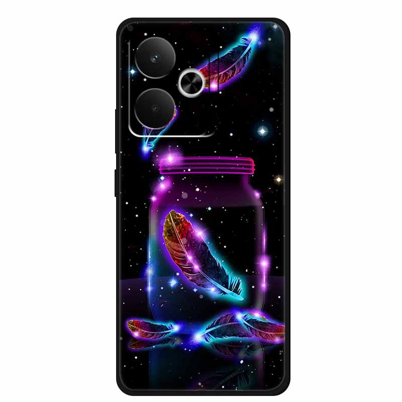 For Realme GT7 GT 7T Phone Case 7 T Bag Black Silicone Soft Back Cover Case For Realme 14 4G 15 Pro Cases Coque Protective Shell