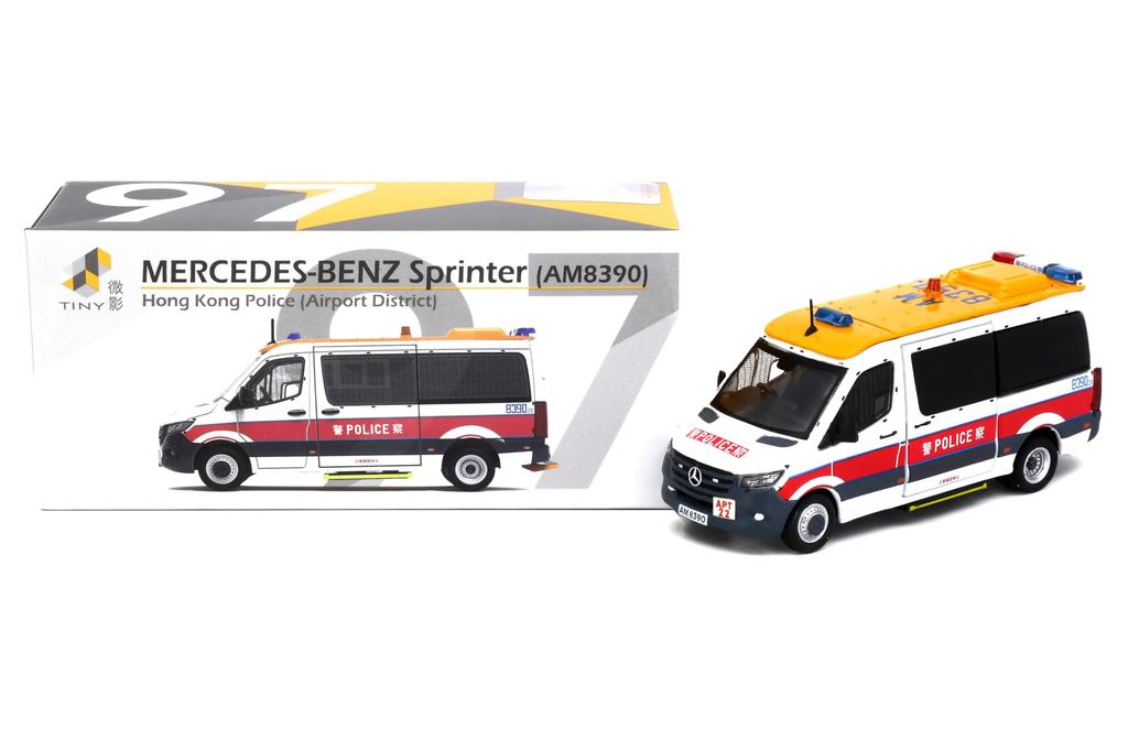 Tiny City 1/76 Mercedes-Benz Sprinter Airport Police Vehicle (AM8390) Diecast Miniature Car