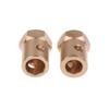 1Pc Wheel Hex Coupling Coupler With Screws Brass Sleeve Adapter Tire Connector 3/4/5/6/7/8Mm For Rc Boat Car Spare Parts