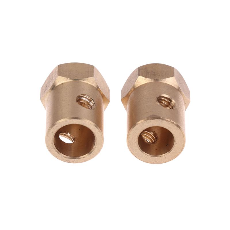 1Pc Wheel Hex Coupling Coupler With Screws Brass Sleeve Adapter Tire Connector 3/4/5/6/7/8Mm For Rc Boat Car Spare Parts