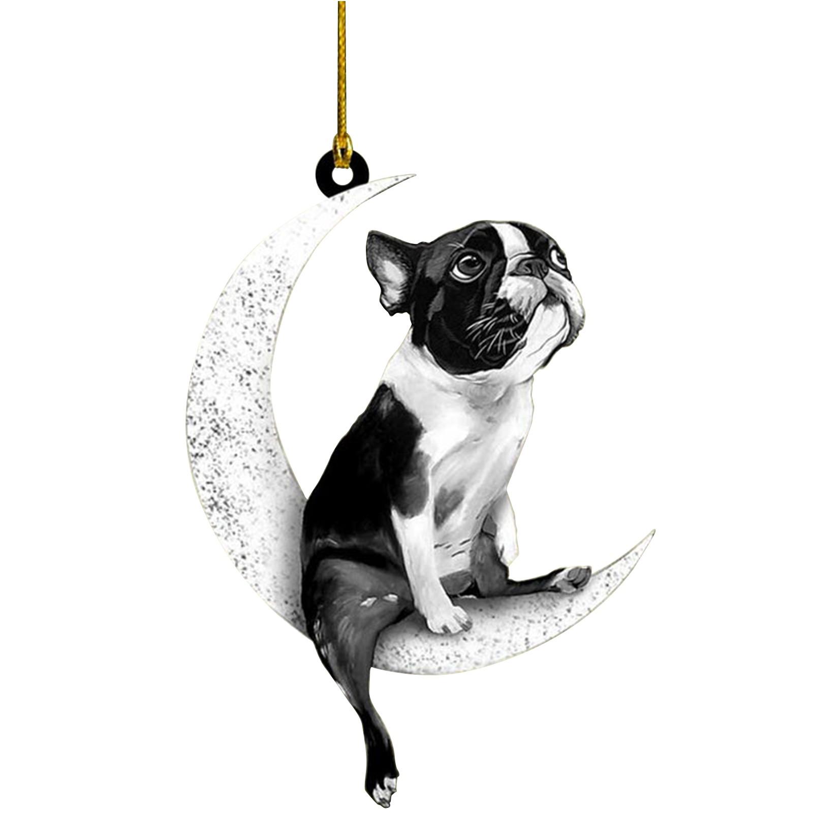 

Подвеска в виде животных на елку, рождественские акриловые украшения, праздничный декор для дома One Size