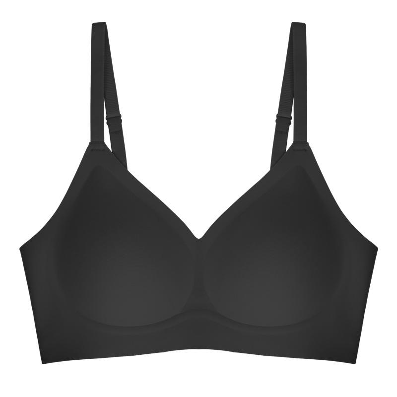 

Бюстгальтер с полуфиксированной чашкой, бесшовное нижнее белье, женское желе на верхней части большого тонкого бретеля, красивый женский бюстгальтер сзади L/XL