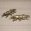 Insect Mole Cricket Figurines Miniatures Tea Pet Desktop Ornament Vintage Brass Animal Statue Home Decoration Accessories Crafts