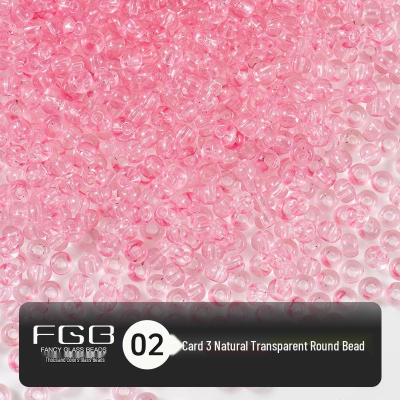 Thousand Colors 3mm Transparent Glass Seed Beads: Non-Fading DIY Jewelry Accessories