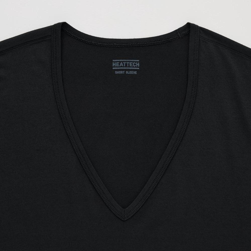Uniqlo Japan HeaTTech V-hals T-skjorte med korte ermer 