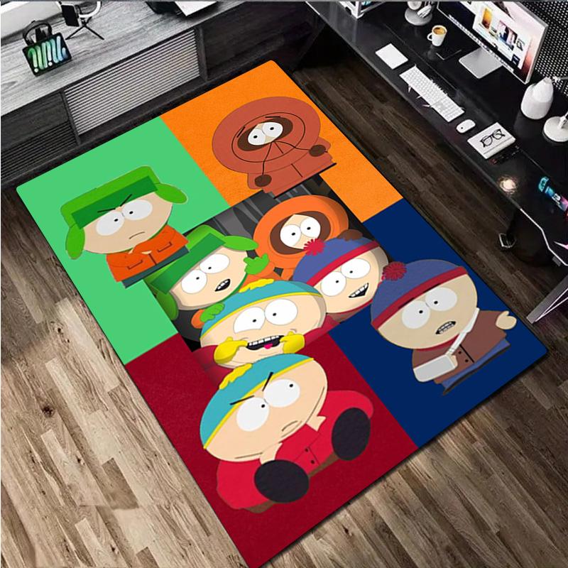 South Park Characters Carpet Office Decorative Carpet For Living Room Bedroom Door Mat Floor Rug Computer Chair Area Rug Perfect Holiday Gift