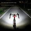 Luce Anteriore per Bicicletta da 900 Lumen con Supporto Integrato Impermeabile Fascio Super Luminoso Lampada per Bicicletta per Mountain Bike Ciclismo Notturno