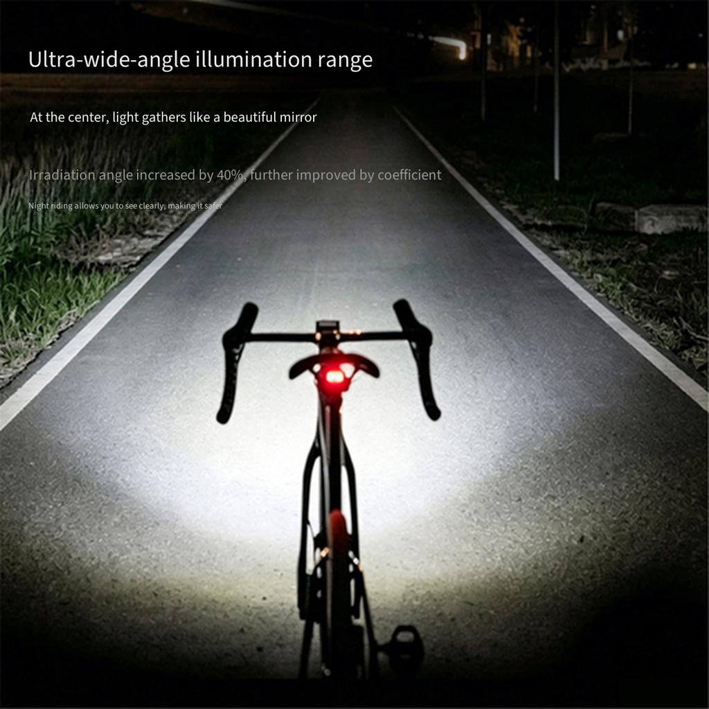 Luce Anteriore per Bicicletta da 900 Lumen con Supporto Integrato Impermeabile Fascio Super Luminoso Lampada per Bicicletta per Mountain Bike Ciclismo Notturno