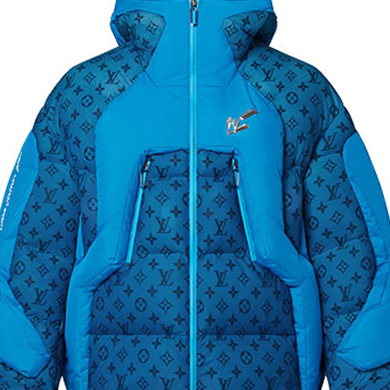 LOUIS VUITTON FW21 Down Jacket Men's Blue 1A9KHZ