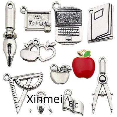 Teacher's Day Gift Set: Apple Keychains, Bookmarks, DIY Bracelets & Necklaces - 20 Creative Accessories