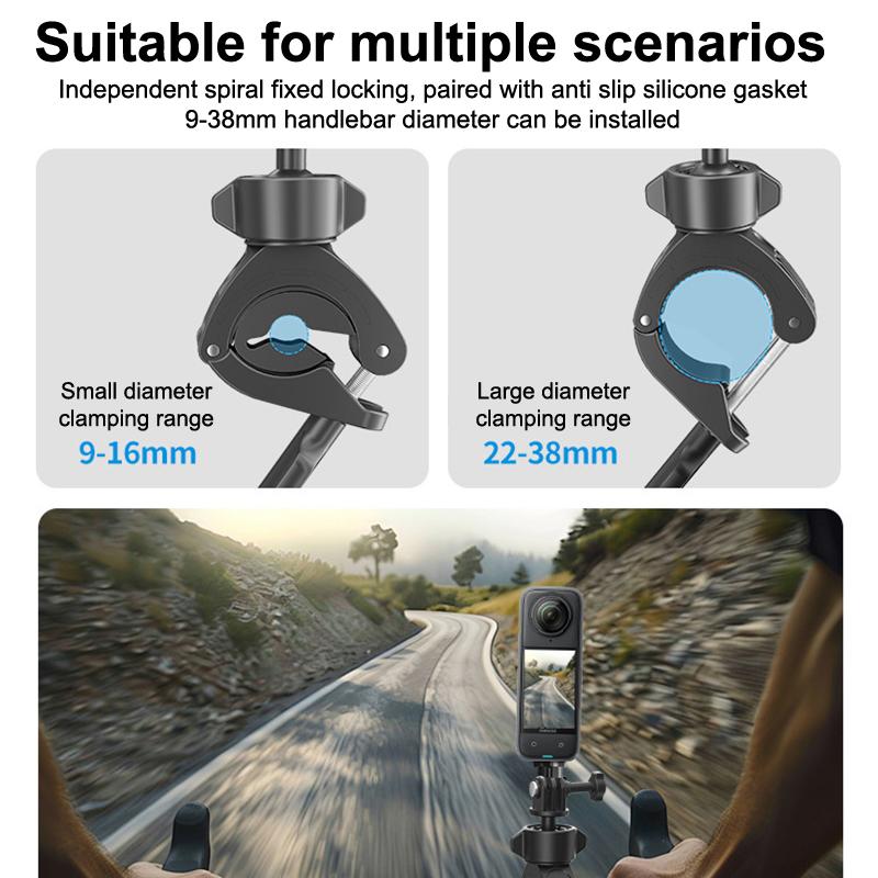 Universal Sport Camera Bike Riding Holder For Dji Action 5 Pro For Insta360 For Go Pro Bicycle Motorcycle Stand Brackets