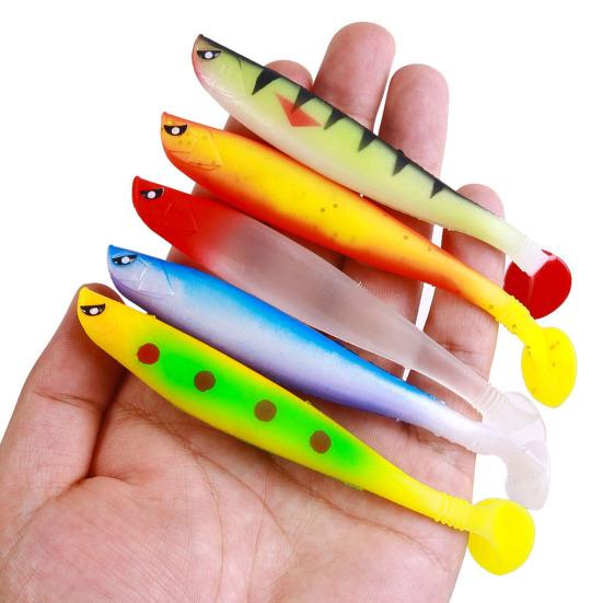 5/6 szt. Przynęty wędkarskie Przynęty miękkie Realistyczny wygląd Jasne kolory Naturalna postawa pływania Mini rozmiar Przenośny Swimbait Artykuły wędkarskie