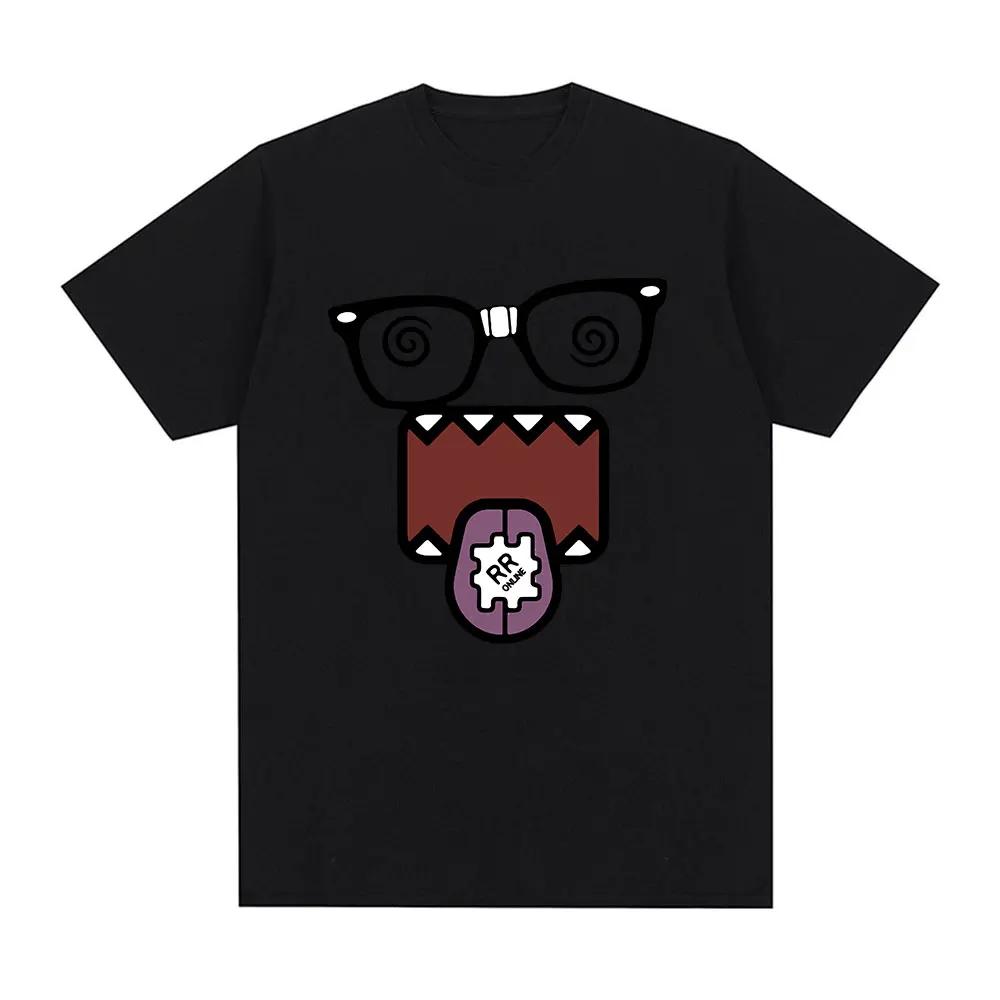 Domo Kun Funny Meme T-shirt Women's casual T-shirt Retro short sleeved oversized Tshirt Top Street wear