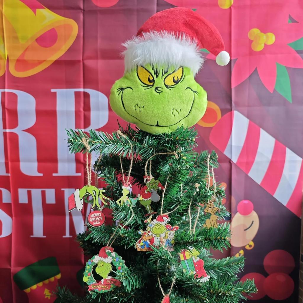 Christmas Plush Toy Decorations, Christmas Tree Top Decorations And Props