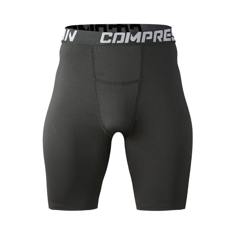 

Men s Compression Shorts Stretch Quick-Dry Sports-style Capri Shorts XL