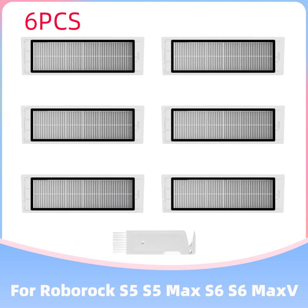 Passend für Roborock S5 Max / S50 / S51 / S55 / S6 MaxV Pure / Xiaomi 1S SDJQR03RR Haupt- Seitenbürste Hepa-Filter Mopptücher Ersatzteil