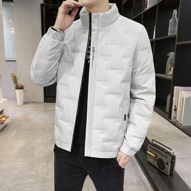Down Jacket Men s White Duck Down Autumn and Winter Down Cotton Clothes Light and Thin XXXL белый
