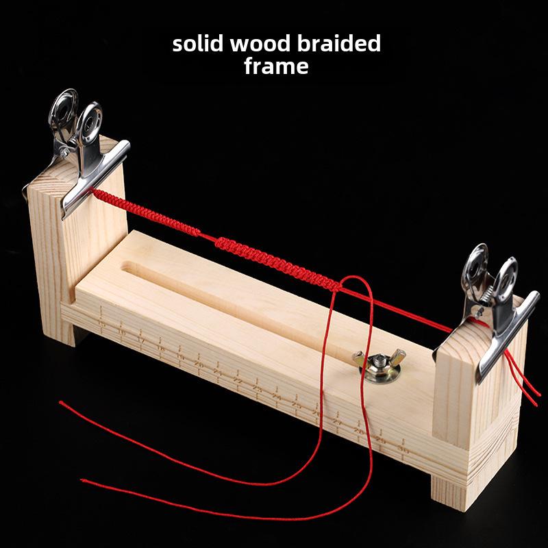 

Комплект для плетения красной веревки: Стойка для плетения браслетов своими руками и инструмент для фиксации накладок.