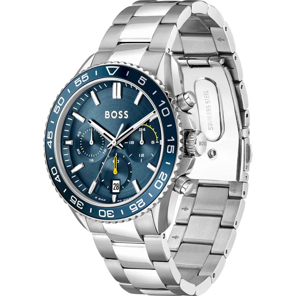 BOSS Runner Blue Dial Stainless Steel Silver Men's Quartz Watch 1514143