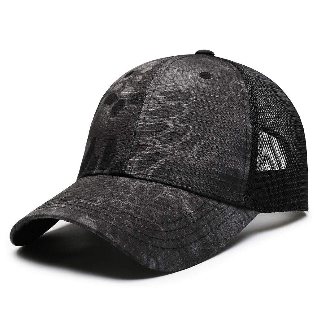 NORTHWOOD Camouflage Mesh Breathable Peaked Cap Men's Outdoor Sun Protection Visor Summer Tactical Baseball Cap Mesh Cap