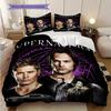 Supernatural Mysteries Bedding (1 * Duvet Cover + 2 * Pillowcase, Without Core) 2D Flat Christmas Birthday Gift Duvet Cover and Pillowcase