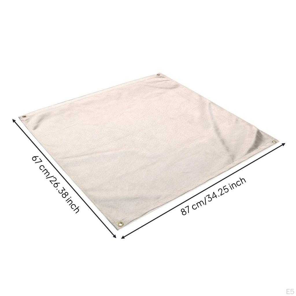 Fire Bowl Mat Heat Resistant Fireproof Grill Reinforced Corners Protection