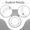 5Pcs KD Lampshade Buckles, White, DIY Mounting Replace Parts Hardware, Sturdy Central Rings, Lamp