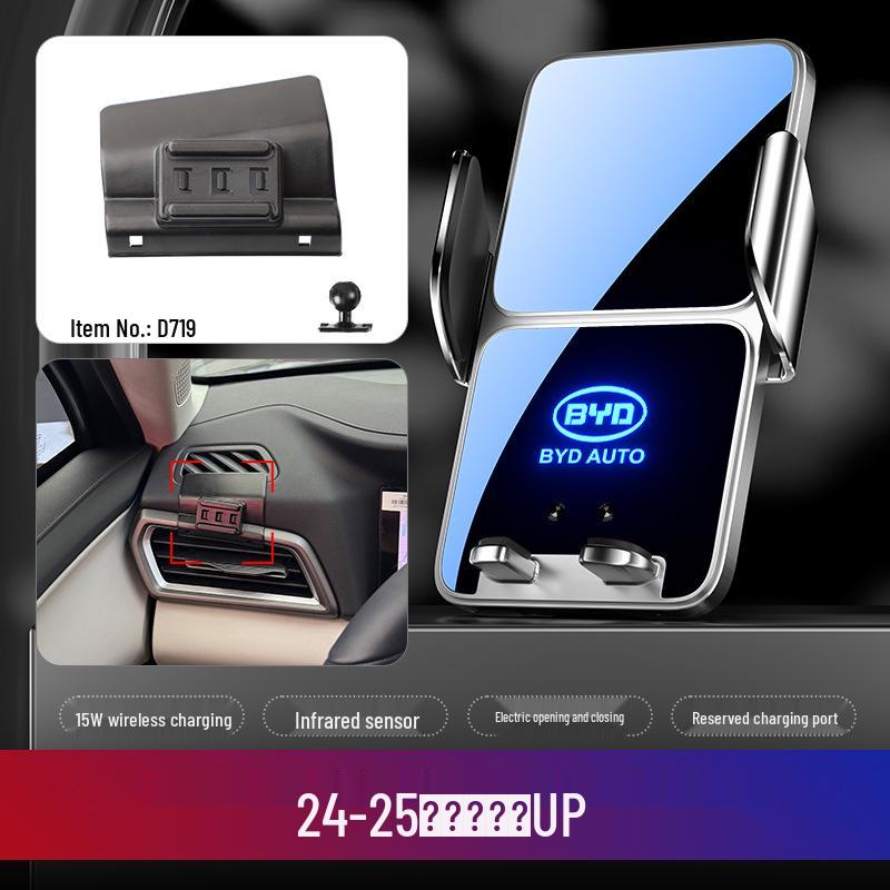 BYD Car Mobile Phone Holder for Dolphin, Qin Plus, Han EV, Tang DMI, Song MAX, Yuan PRO, and E5 Models.
