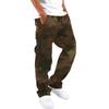 Pantalon de survêtement décontracté camouflage à jambe droite pour homme