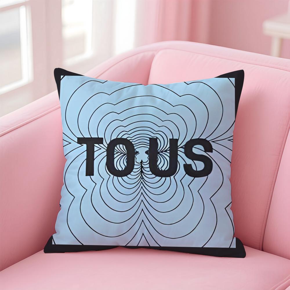CRAFTED WITLOVE T-tousS Cushion Cover Comfortable Reversible Pillow Cover Ideal for Car Sofa Bedroom & Beyond