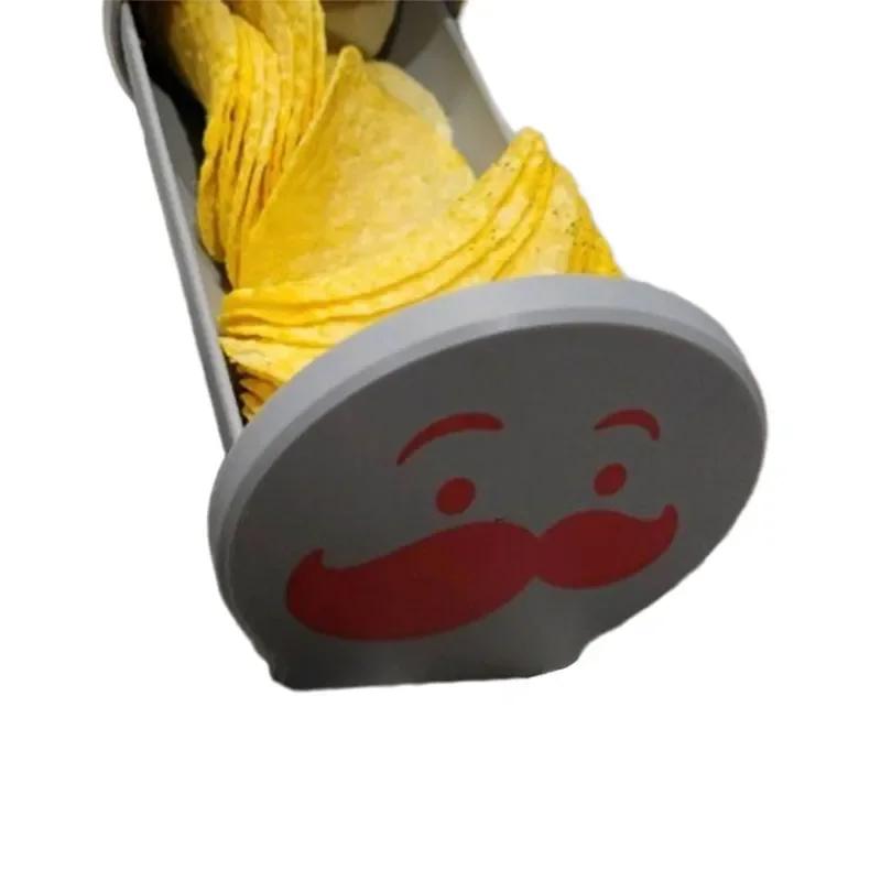 Potato Chips Tray Home Snacks Storage Box Food Extraction Potato Chips Box Slider Tray For Pringles Kitchen Decoration