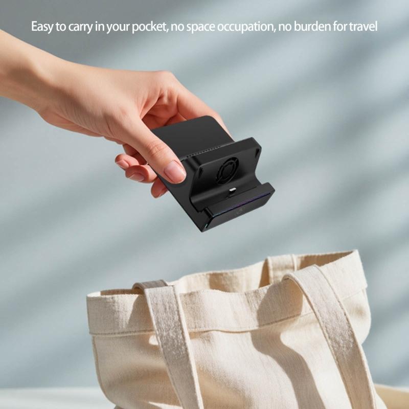 3 Port Adapter Docking Station for Game Consoles with Cooling System Stable Base Plugs Play Functionality