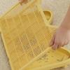 Cat Litter Tray with Grid Box Step Sand Control for Cats