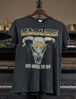 The Eagles Band Over America Tour 1978 Black T Shirt Unisex NH27458 Unisex T-Shirt