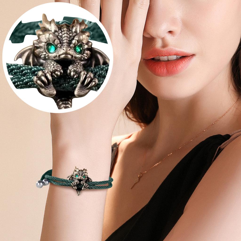 Cute Dragon Bracelet, Adjustable Dragon Bracelet, Animal Jewelry, Creative Dragon Ball Talisman Bracelet