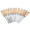 Professional 6/12Pcs Manual Wood Carving Hand Chisel Tool Set Carpenters Woodworking Carving Chisel DIY Detailed Hand Tools