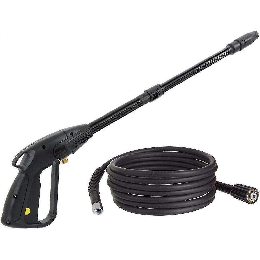 High Pressure Washer Gun with M22x1.5 Thread, 8m Hose, Adjustable Nozzle, EU Standard