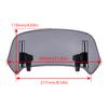 Universal Motorcycle Windshield Extension Adjustable Spoiler Clamp On Windscreen Deflector Wind Protection For Most Motorcycle M