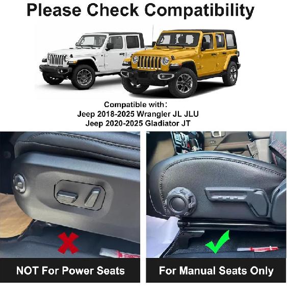 Sixthsmoy Front Under-Seat Consoles Tray for Jeep Wrangler JL/JLU 2018- 2024 2025 Center Console Hidden Storage Organizer