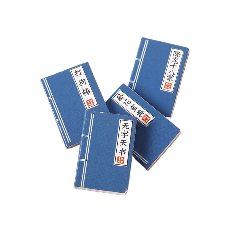 1/12 Dollhouse Mini Retro Books Model Dollhouse Study Room Decoration Toys Dolls House Micro Scene Construction Props