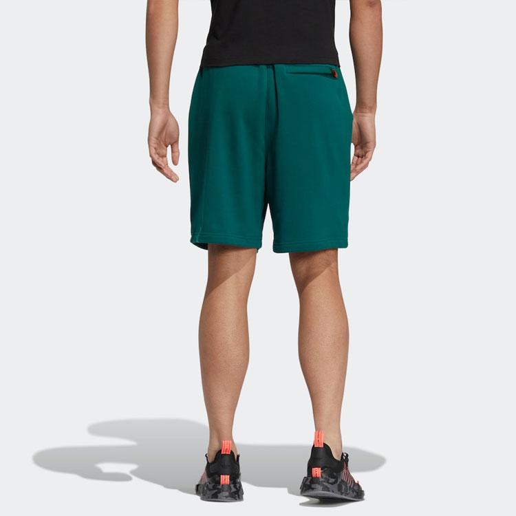 Adidas Originals Trefoil Solid Logo Loose Casual Shorts Men Bottoms Forest-Green HR6448