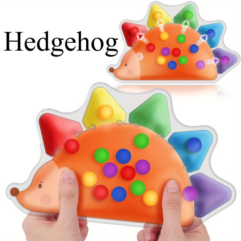 Color Sorting Toys Sensory Toys for Toddlers Fine Motor Skill Games Learning Fidget Toys Color Matching Montessori Hedgehog Toys