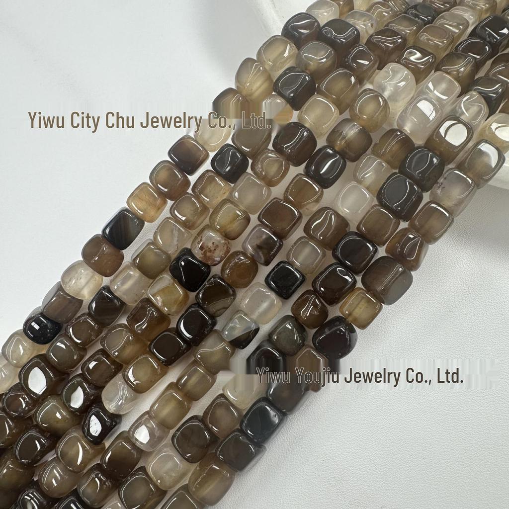 Square Weathered Sugar Cube Stone Beads - DIY Bracelet & Jewelry Accessories