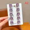 10Pcs Cute Heart Hairs Rope Girls Cartoon Hair Bands For Kid Colored Hairs Ties Star Elastic Bands Lady Hair Accessories